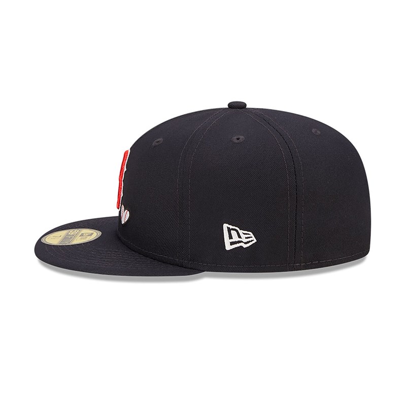 59fifty New Era Boston Sox MLB Team Heart Fitted Gorras Azules | MP5163789