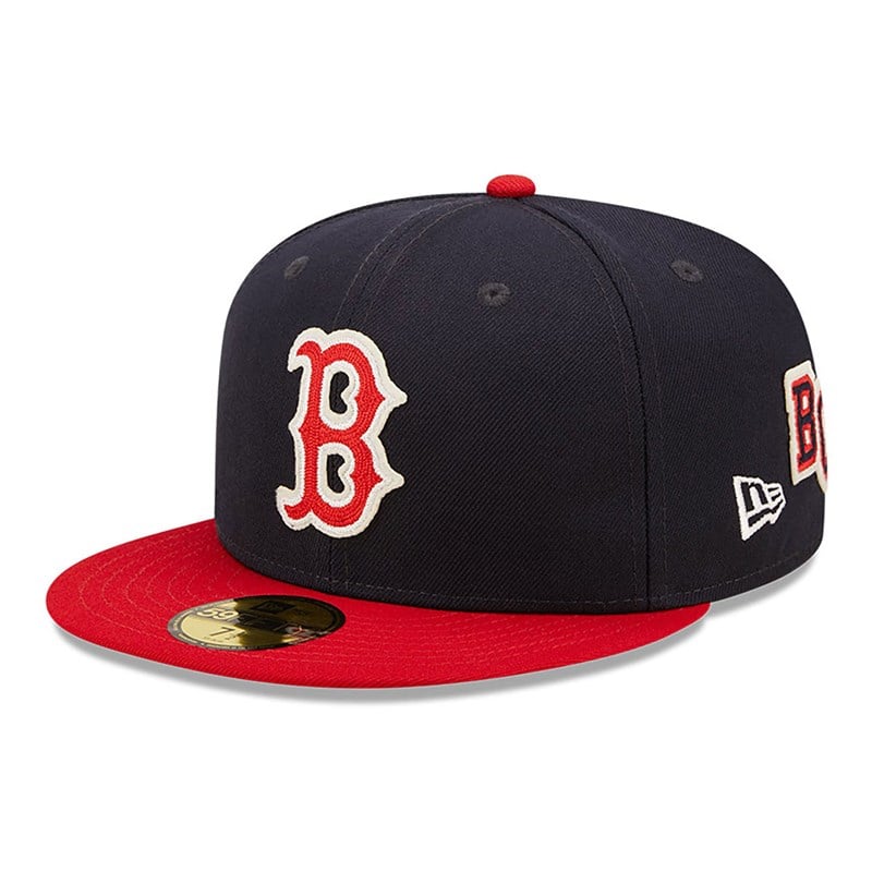 59fifty New Era Boston Sox Ne Letterman Fitted Gorras Azules | IT6753184