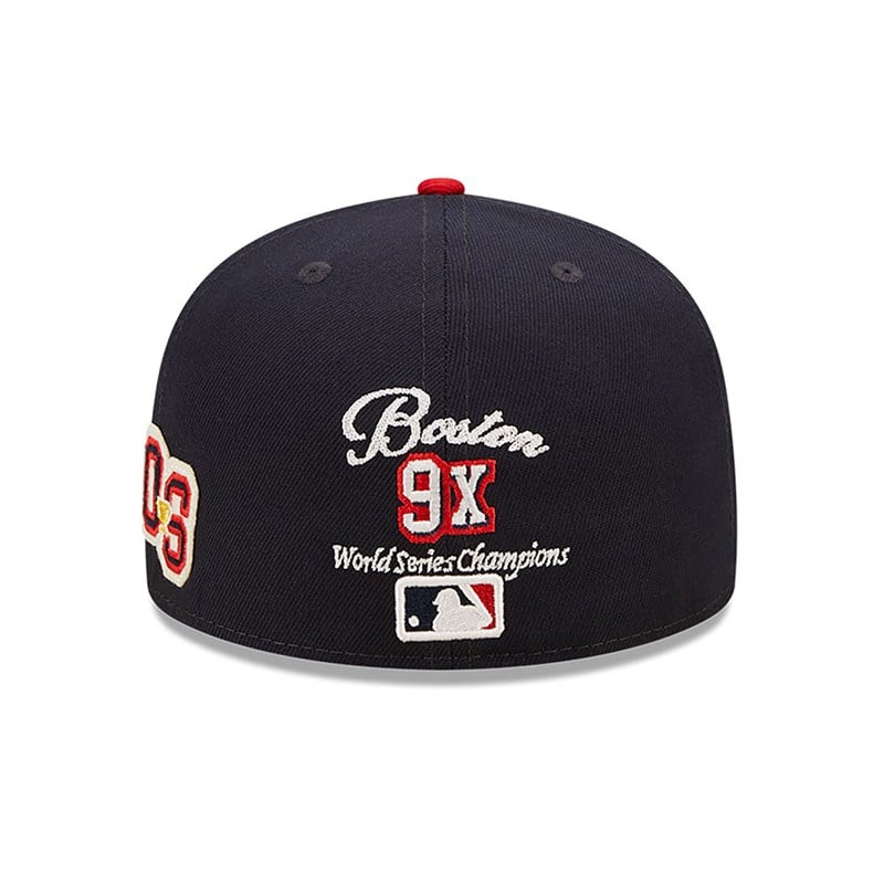 59fifty New Era Boston Sox Ne Letterman Fitted Gorras Azules | IT6753184