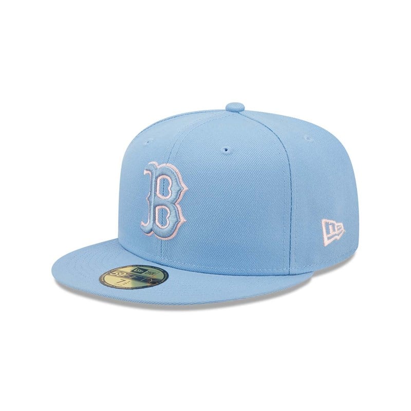 59fifty New Era Boston Sox Pastel Fitted Gorras Azules | DR4609157