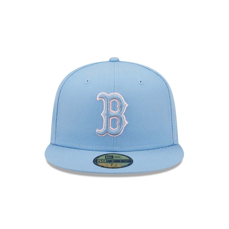 59fifty New Era Boston Sox Pastel Fitted Gorras Azules | DR4609157