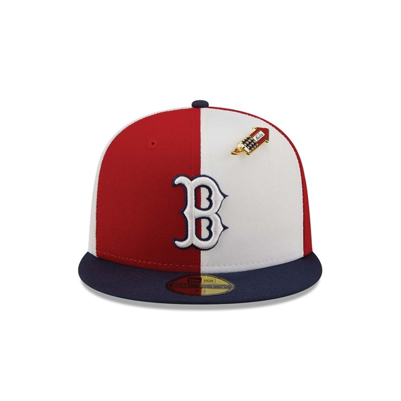 59fifty New Era Boston Sox Pinwheel Americana Fitted Gorras Rojos | LS8930651