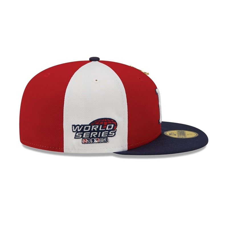 59fifty New Era Boston Sox Pinwheel Americana Fitted Gorras Rojos | LS8930651