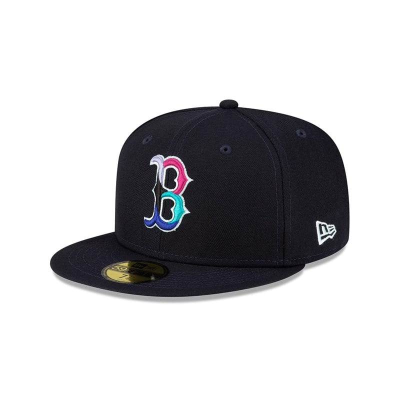 59fifty New Era Boston Sox Polarlights Fitted Gorras Azules | VC9721456