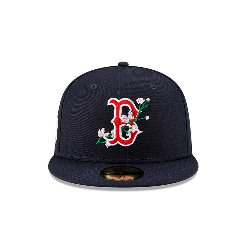 59fifty New Era Boston Sox Side Patch Bloom Fitted Gorras Azules | PT6084729