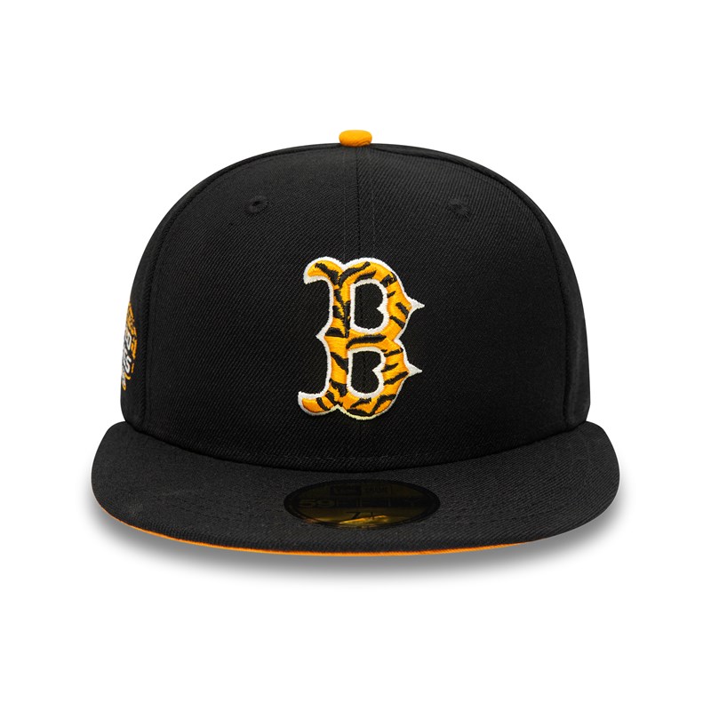 59fifty New Era Boston Sox Tiger Fill Fitted Gorras Negros | DR3418607