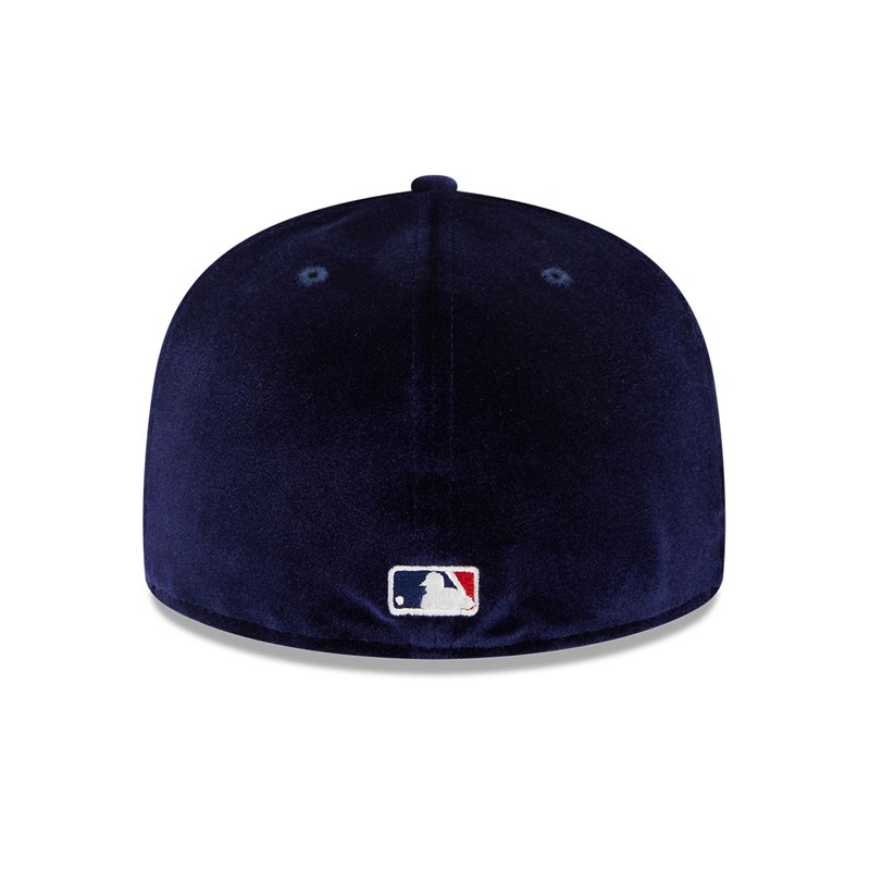 59fifty New Era Boston Sox Velvet Fitted Gorras Azules | WY5917408