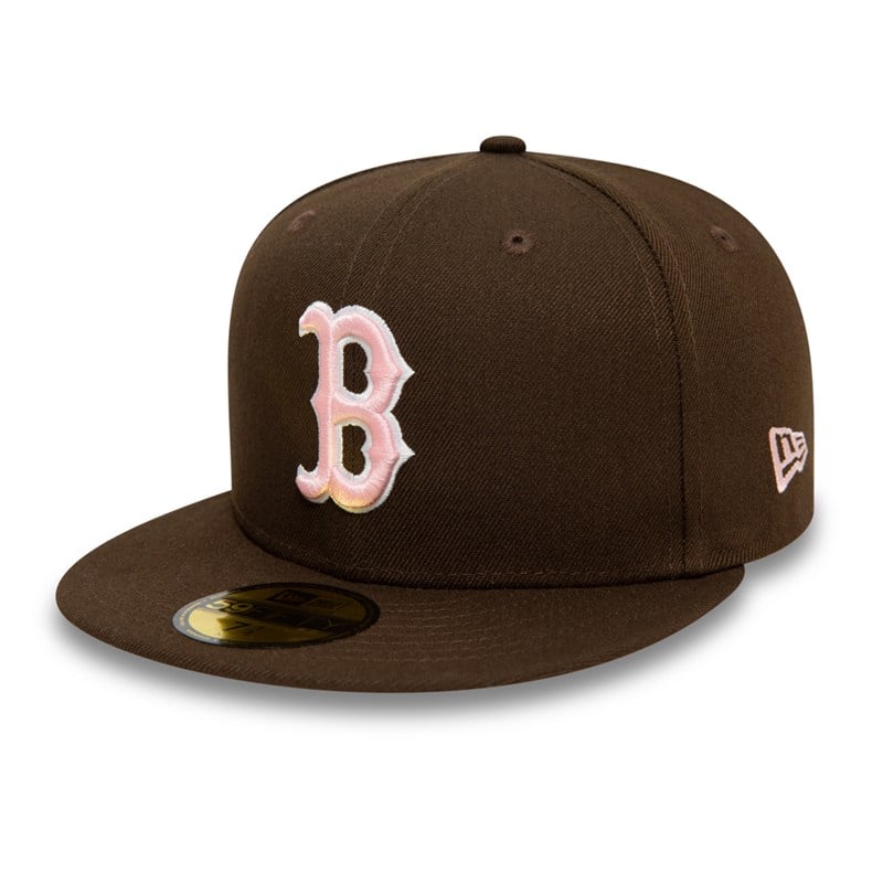 59fifty New Era Boston Sox Walnut And Gorras Marrom | IN6124370