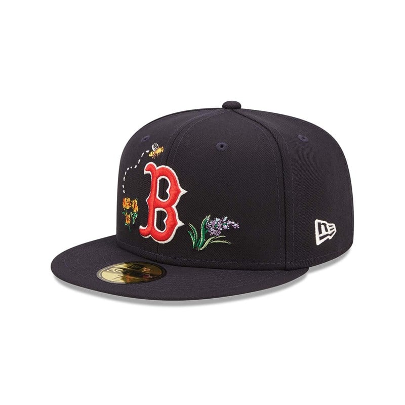 59fifty New Era Boston Sox Watercolour Floral Gorras Azules | NP9827403