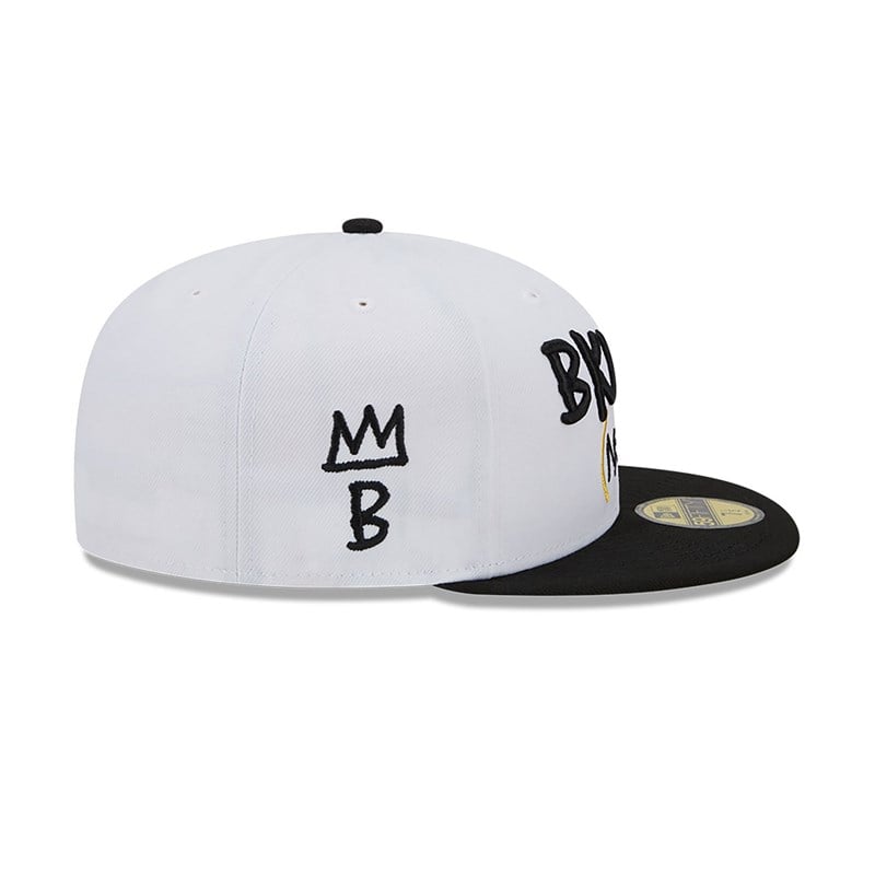 59fifty New Era Brooklyn Nets Authentics City Edition Fitted Gorras Blancos | CW7158092