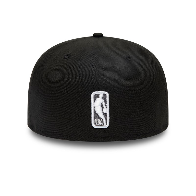 59fifty New Era Brooklyn Nets Dual Logo Fitted Gorras Negros | PV2347061