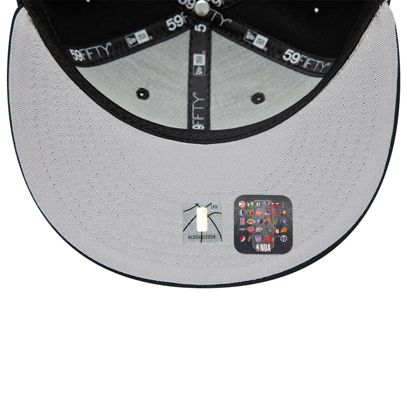 59fifty New Era Brooklyn Nets Dual Logo Fitted Gorras Negros | PV2347061