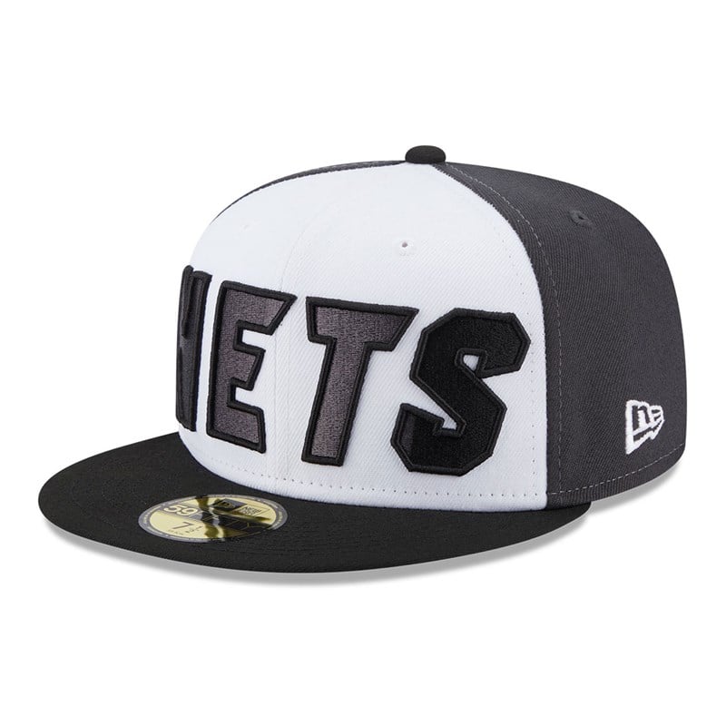 59fifty New Era Brooklyn Nets NBA Back Half Fitted Gorras Negros | SX8041352