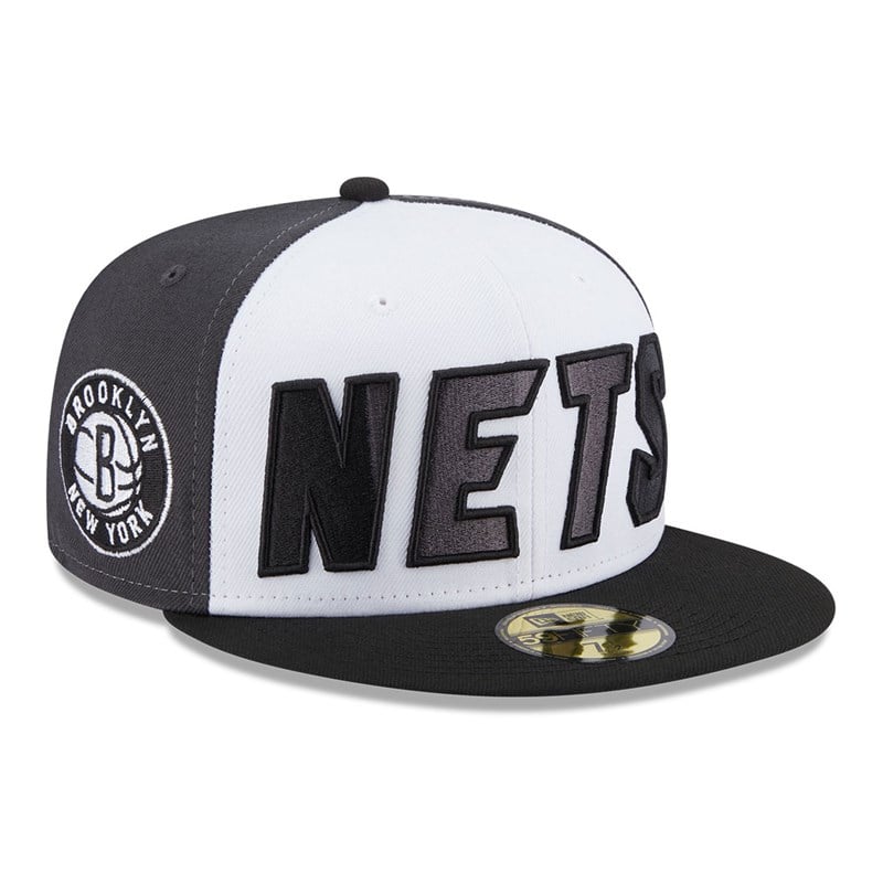 59fifty New Era Brooklyn Nets NBA Back Half Fitted Gorras Negros | SX8041352