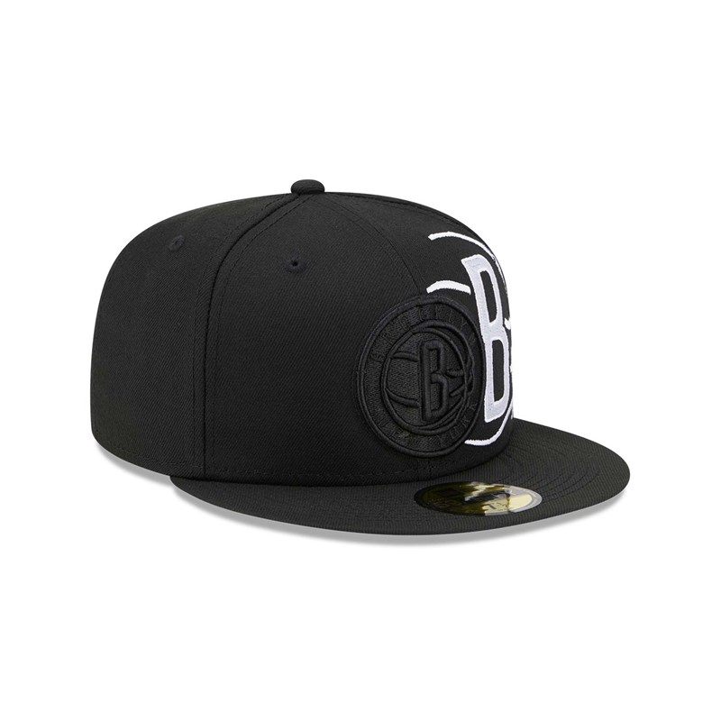 59fifty New Era Brooklyn Nets NBA Elements Fitted Gorras Negros | UP8271064