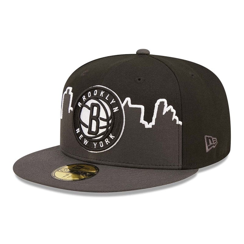 59fifty New Era Brooklyn Nets NBA Tip Off 2022 Fitted Gorras Negros | RF4067531