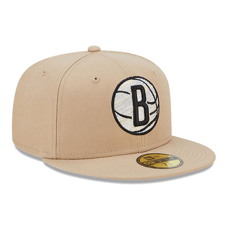 59fifty New Era Brooklyn Nets Team Neon Fitted Gorras Marrom | AX8623910