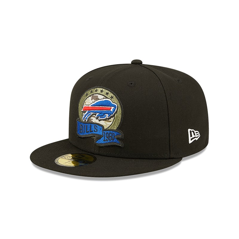 59fifty New Era Buffalo Bills NFL Salute To Service Fitted Gorras Negros | ON6058273