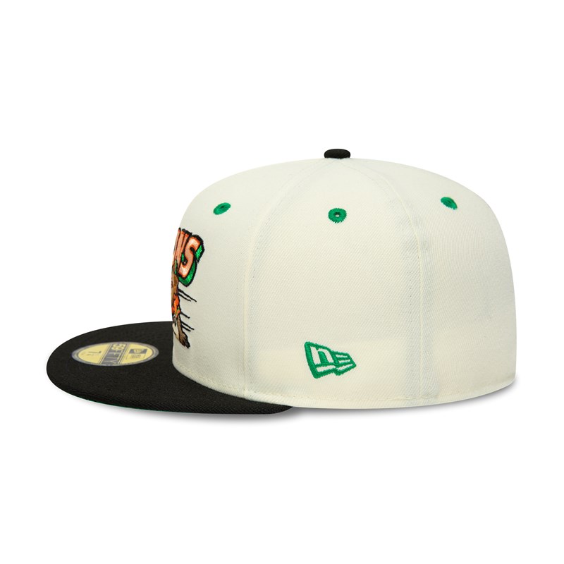 59fifty New Era Buffalo Bisons Milb Chrome Fitted Gorras Blancos | VL2593406