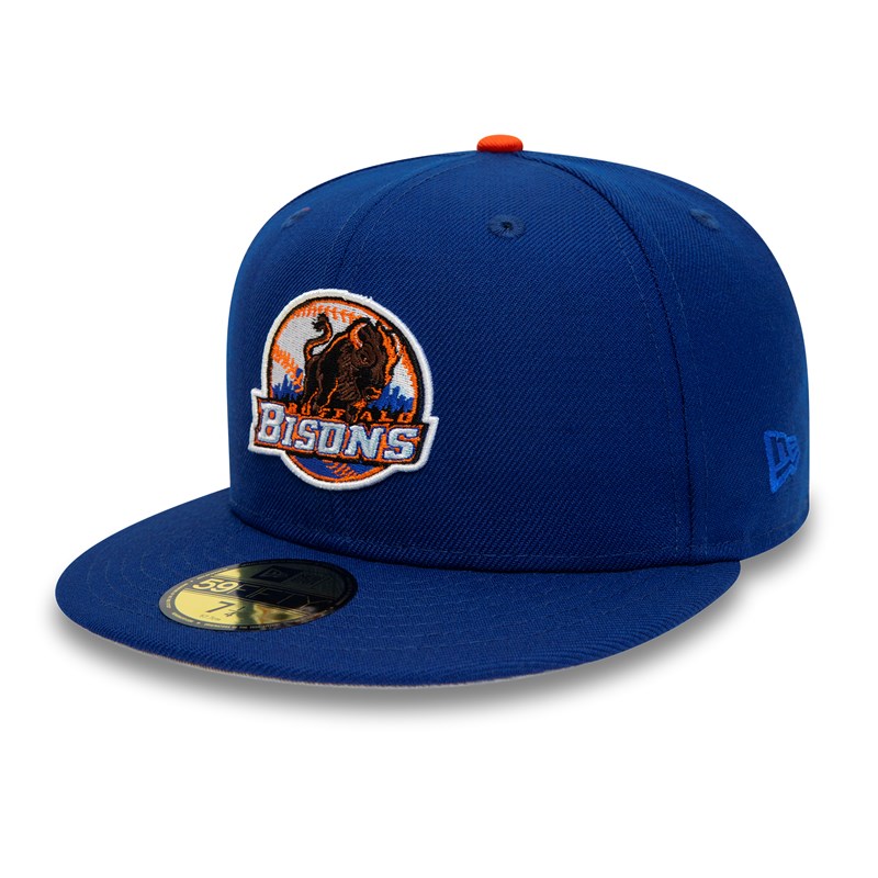 59fifty New Era Buffalo Bisons Milb Fitted Gorras Azules | UZ6209815