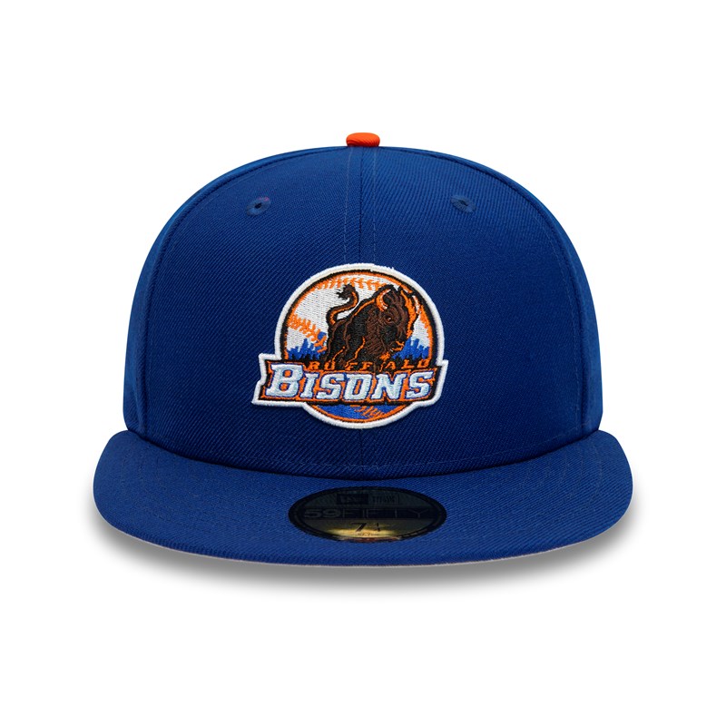 59fifty New Era Buffalo Bisons Milb Fitted Gorras Azules | UZ6209815