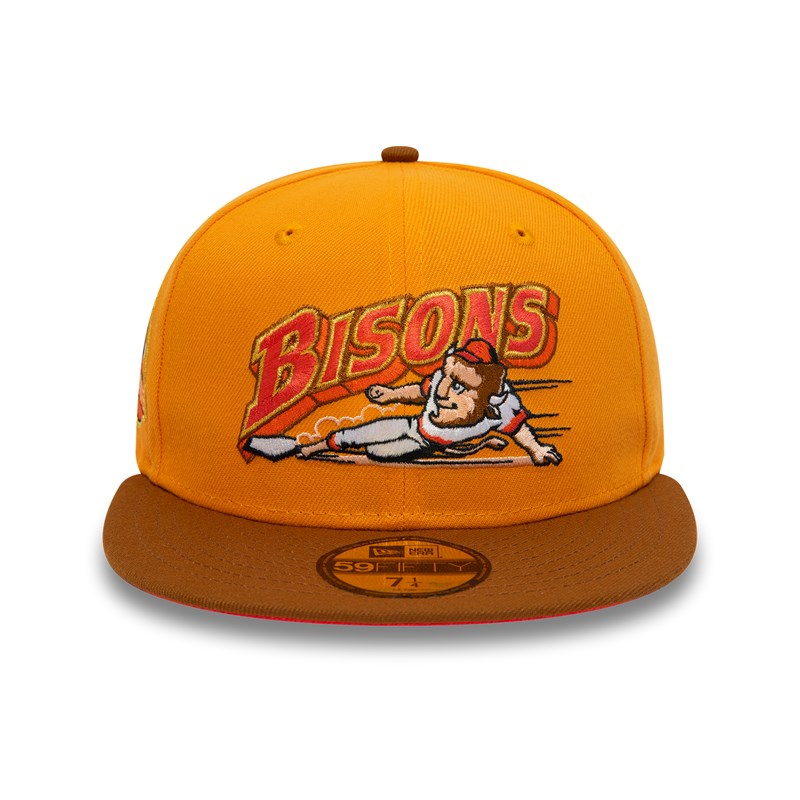 59fifty New Era Buffalo Bisons Milb Fitted Gorras Naranjas | VM7902586