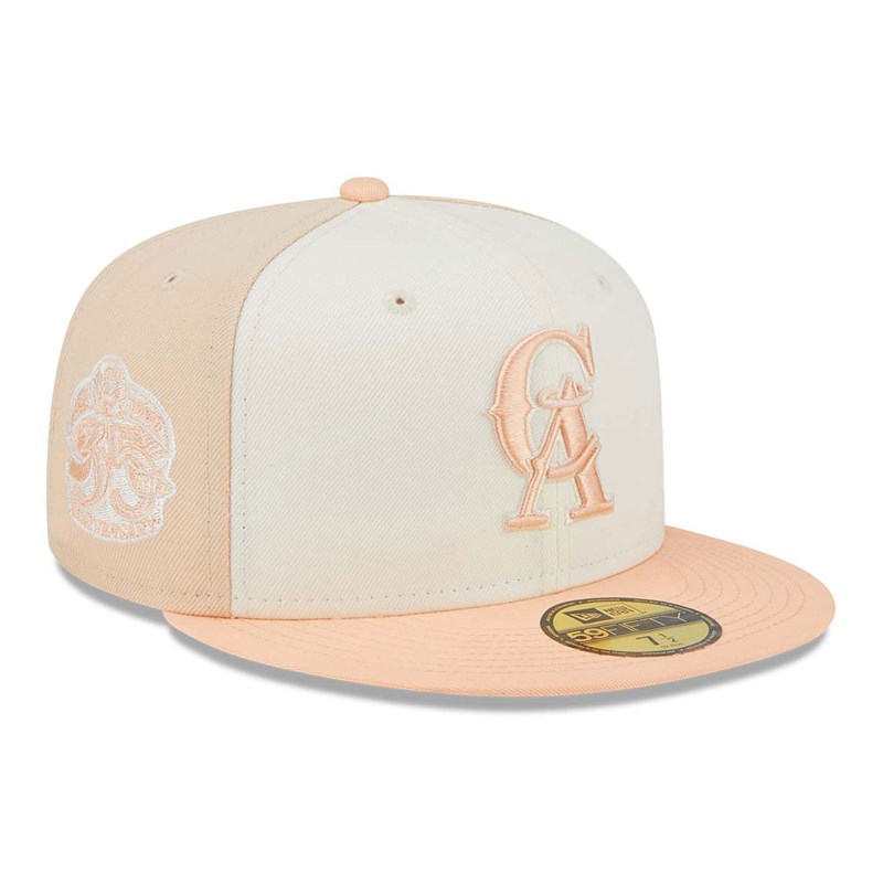 59fifty New Era California Angels Anniversary Fitted Gorras Rosas | SG4819365