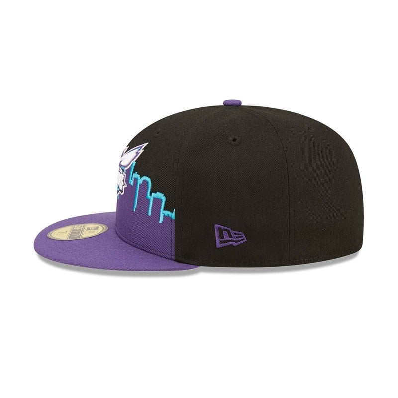 59fifty New Era Charlotte Hornets NBA 2022 Fitted Gorras Negros | WZ3241875