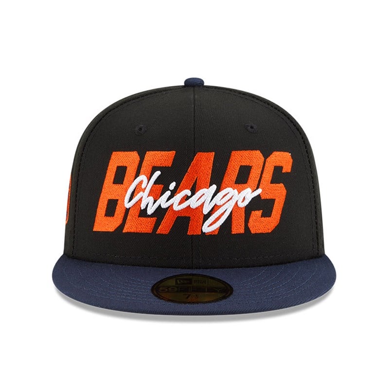 59fifty New Era Chicago Bears NFL Draft Fitted Gorras Negros | KU5041872