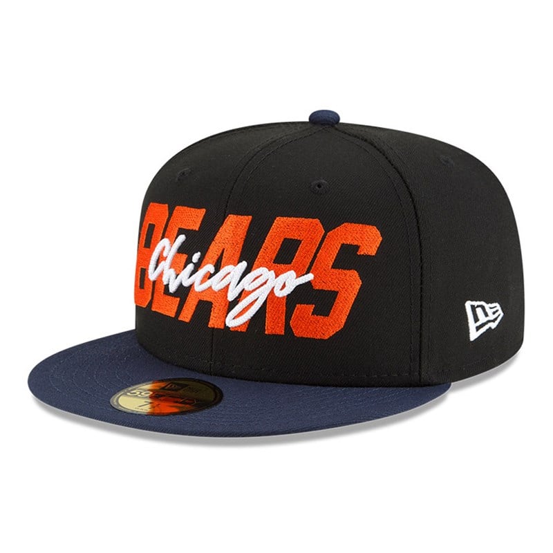 59fifty New Era Chicago Bears NFL Draft Fitted Gorras Negros | KU5041872