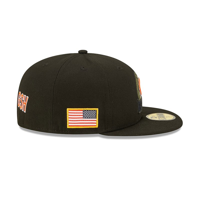 59fifty New Era Chicago Bears NFL Salute To Service Fitted Gorras Negros | RD1903568