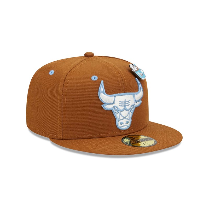 59fifty New Era Chicago Bulls Hot Cocoa Fitted Gorras Marrom | DZ3917685