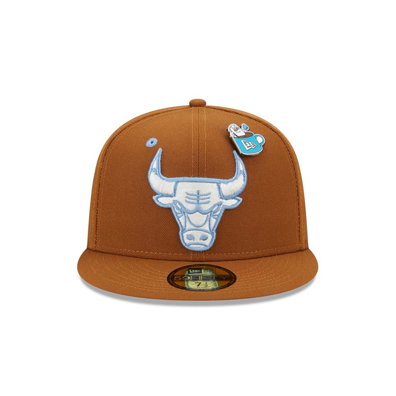 59fifty New Era Chicago Bulls Hot Cocoa Fitted Gorras Marrom | DZ3917685