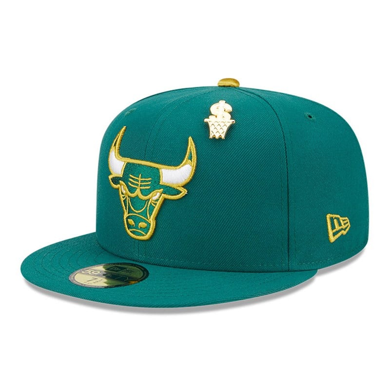 59fifty New Era Chicago Bulls Max Bet Fitted Gorras Verdes | WC3594276