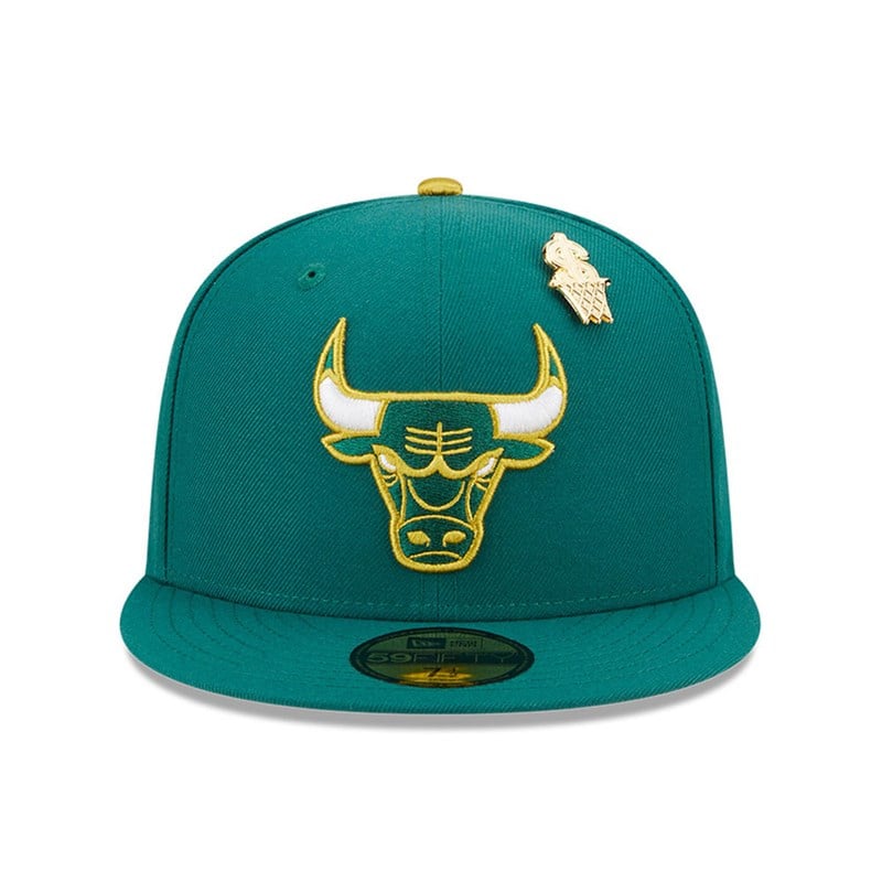 59fifty New Era Chicago Bulls Max Bet Fitted Gorras Verdes | WC3594276