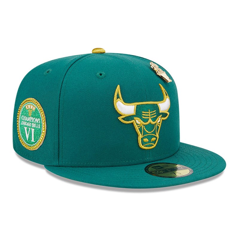 59fifty New Era Chicago Bulls Max Bet Fitted Gorras Verdes | WC3594276