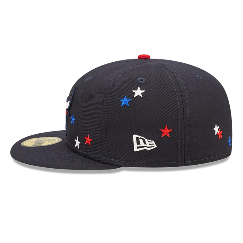 59fifty New Era Chicago Bulls NBA Americana Fitted Gorras Azules | QZ5493816