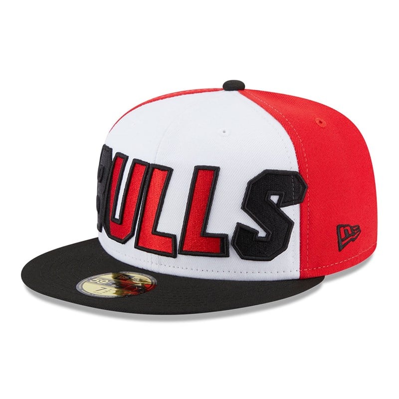 59fifty New Era Chicago Bulls NBA Back Half Fitted Gorras Negros | SK2653789