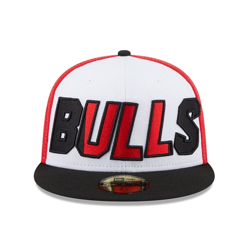 59fifty New Era Chicago Bulls NBA Back Half Fitted Gorras Negros | SK2653789