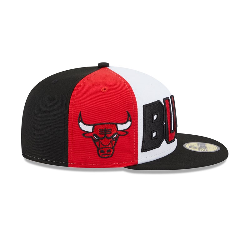 59fifty New Era Chicago Bulls NBA Back Half Fitted Gorras Negros | SK2653789