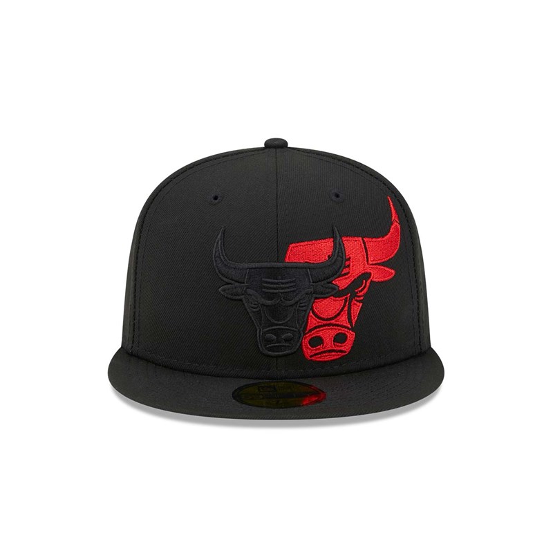 59fifty New Era Chicago Bulls NBA Elements Fitted Gorras Negros | ZW7196845