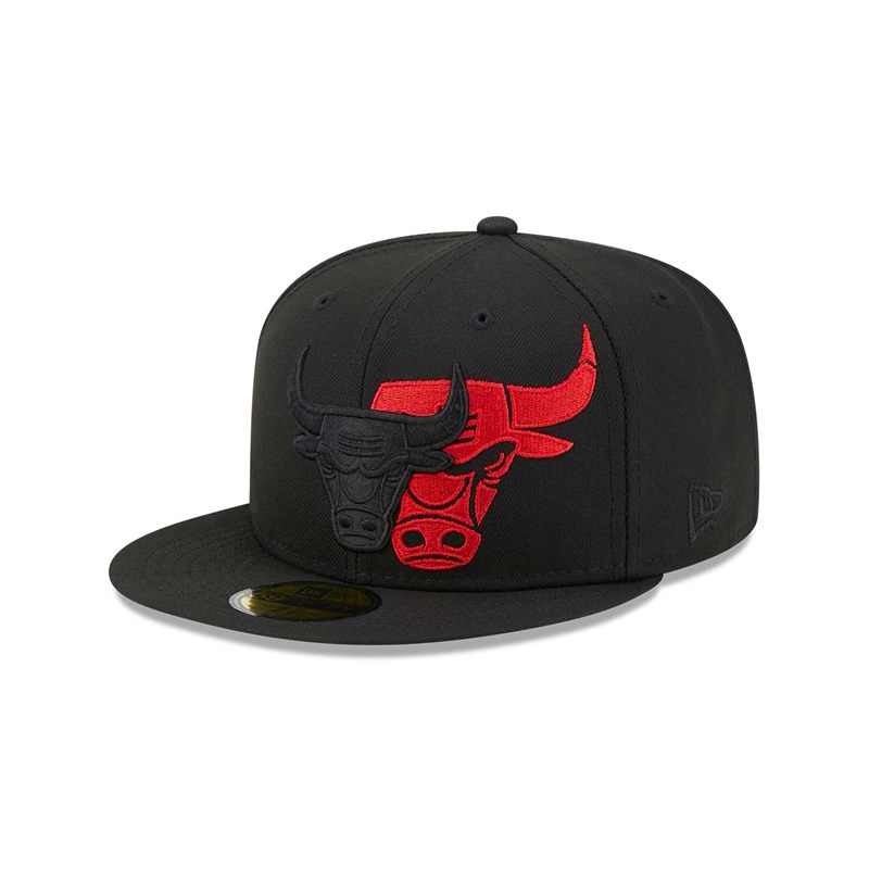 59fifty New Era Chicago Bulls NBA Elements Fitted Gorras Negros | ZW7196845