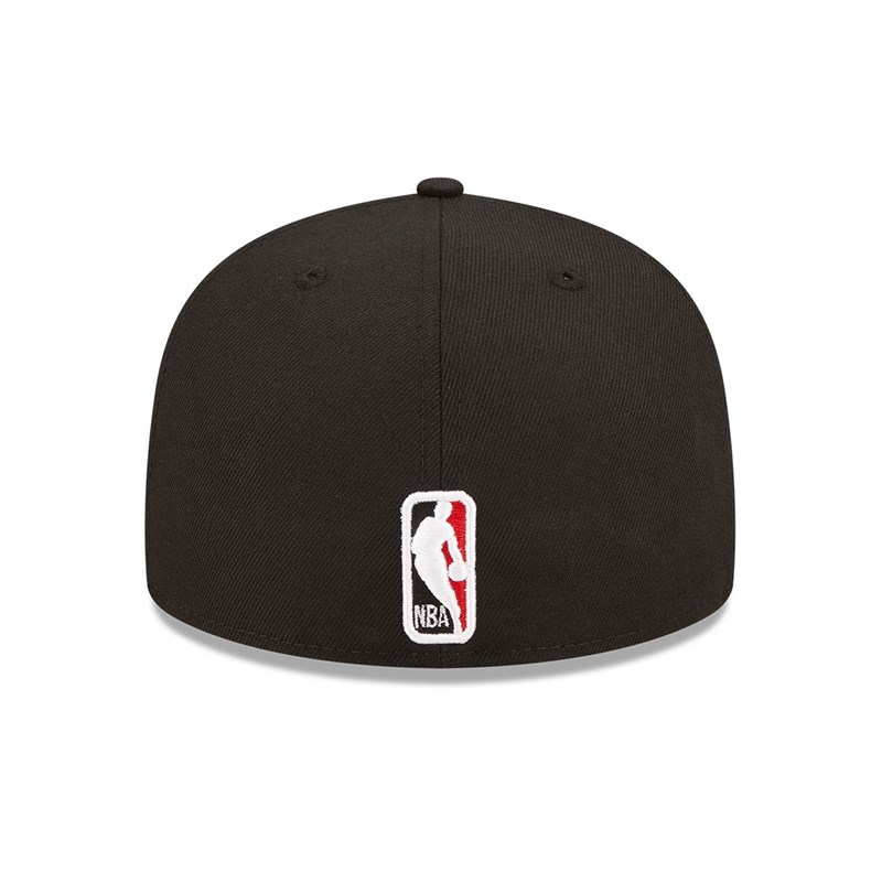 59fifty New Era Chicago Bulls Roller Fitted Gorras Negros | JE4987132