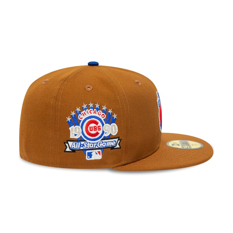 59fifty New Era Chicago Cubs 1990 All Star Game Toasted Peanut Fitted Gorras Marrom | RZ8340796