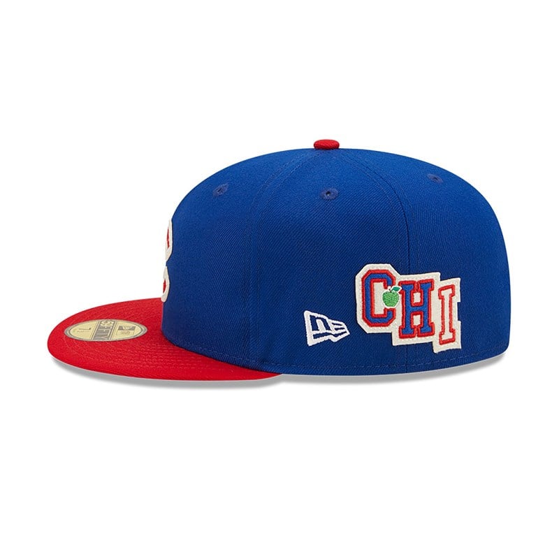 59fifty New Era Chicago Cubs Ne Letterman Fitted Gorras Azules | GO0264839