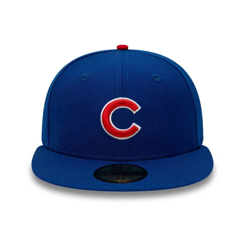 59fifty New Era Chicago Cubs Premium Authentic On Field Game Lana Fitted Gorras Azules | LU3954072