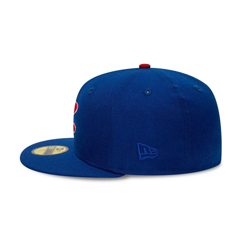 59fifty New Era Chicago Cubs Premium Authentic On Field Game Lana Fitted Gorras Azules | LU3954072