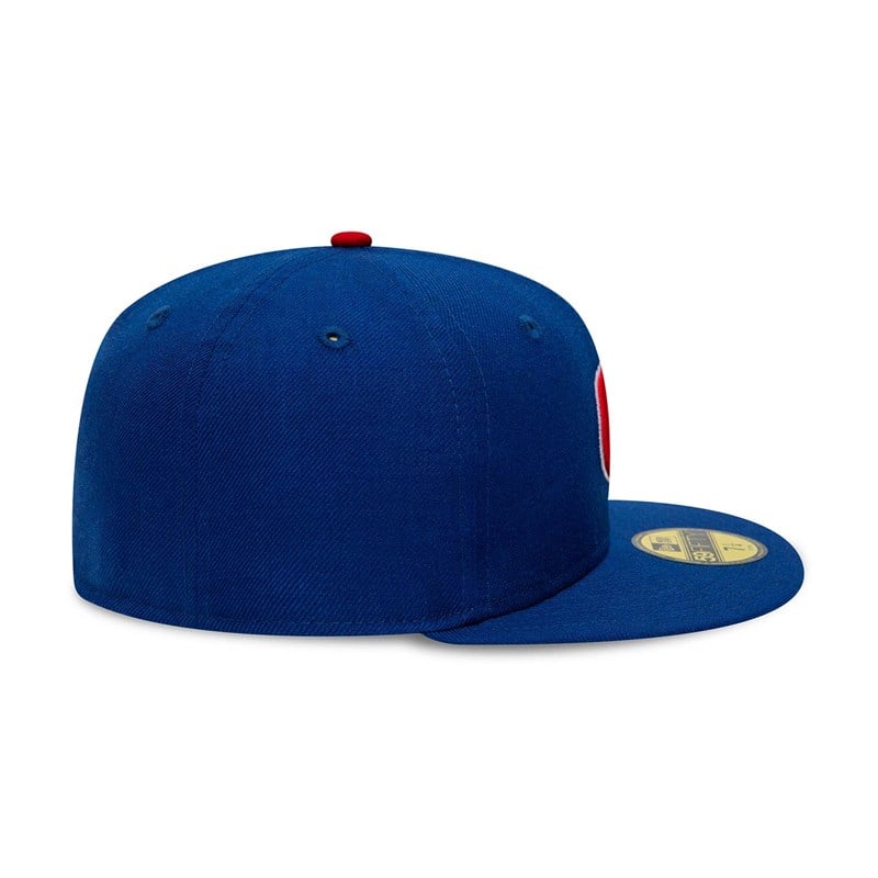 59fifty New Era Chicago Cubs Premium Authentic On Field Game Lana Fitted Gorras Azules | LU3954072