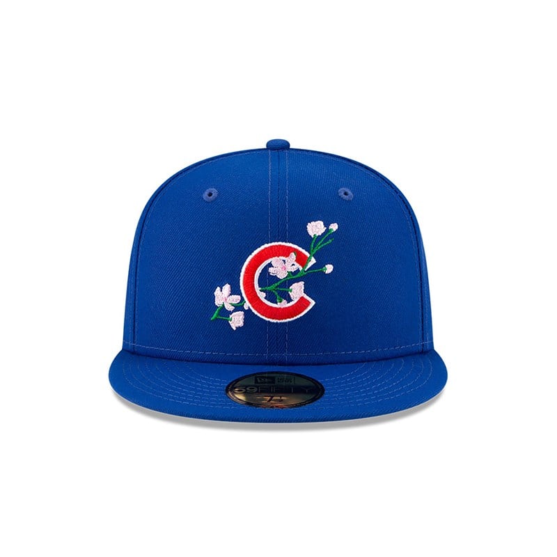 59fifty New Era Chicago Cubs Side Patch Bloom Fitted Gorras Azules | JA2817536