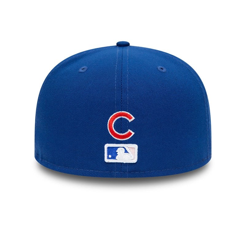 59fifty New Era Chicago Cubs Side Patch Bloom Fitted Gorras Azules | JA2817536